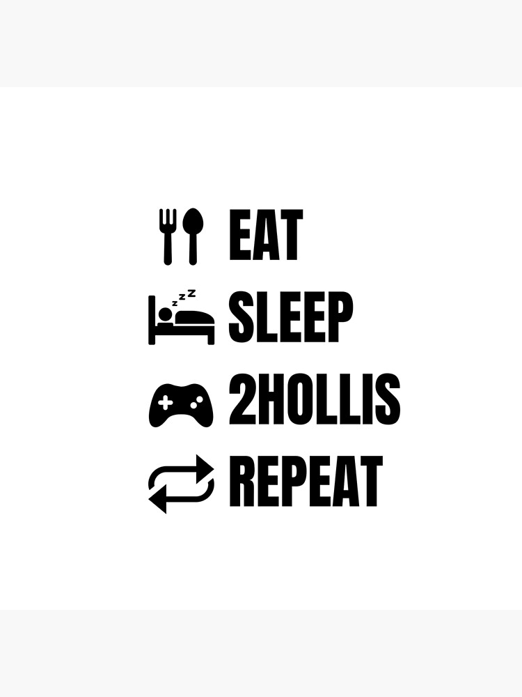 Eat Sleep 2hollis Repeat Tapestry - Image 2