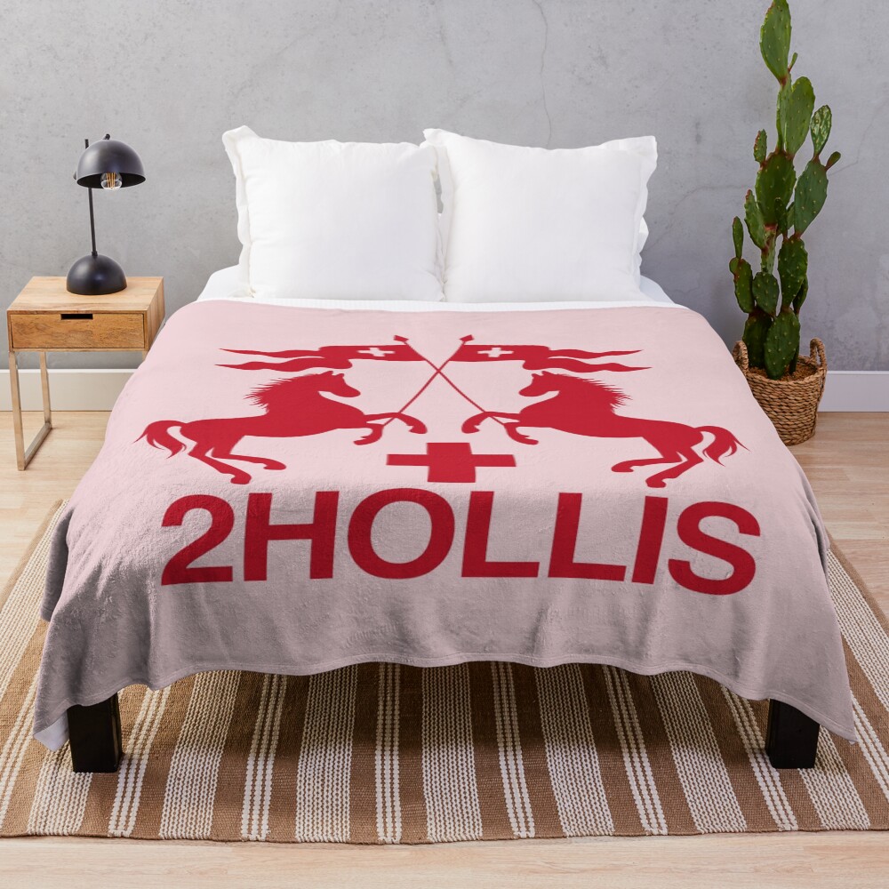 Holli Pink Horse Throw Blanket