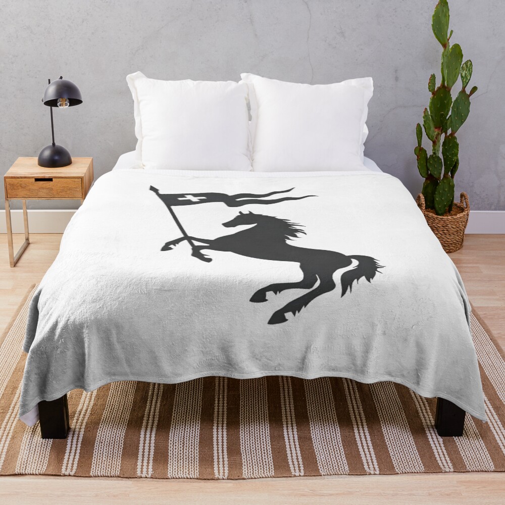 2hollis Horse Merch Throw Blanket