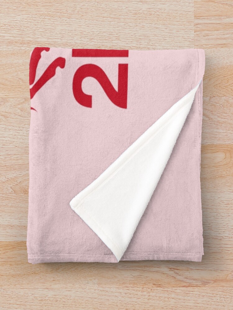 Holli Pink Horse Throw Blanket - Image 2